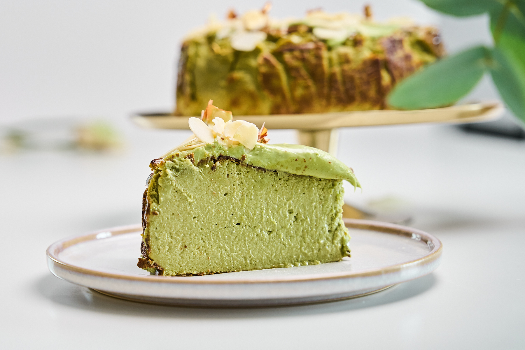 Matcha toorjuustukook Dalgona Matcha